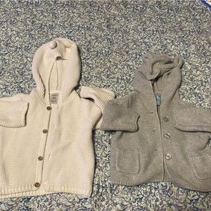 Hooded cardigans